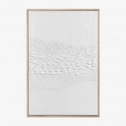 Quadro Decorativo 60x90 Cm Em Relevo De Escaiola Usclat Branco - Sklum