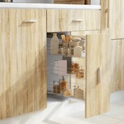 vidaXL Unidade cestos arame para cozinha 3 pcs 47x25x56 cm prateado