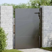 vidaXL Portão de Jardim Preto 105 x 125 cm Aço com Revestimento em Pó