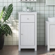 vidaXL Móvel de casa de banho BERG 40x34x80 cm pinho maciço branco