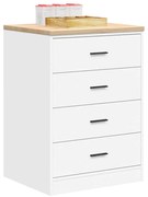 vidaXL Armário de arrumação de garagem Branco 60x51x85 cm