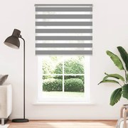 Estore de rolo 120 x 230 cm, linhas de zebra / Cinza