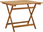 vidaXL Mesa de jardim dobrável 90x90x75 cm madeira de acácia maciça
