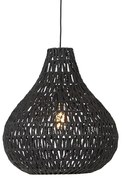 Candeeiro de suspensão retro preto 45 cm - Lina Drop