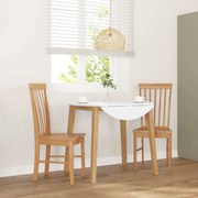 vidaXL Cadeiras de jantar 2 pcs madeira de seringueira maciça