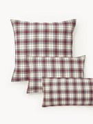 Fronha de almofada em flanela xadrez Linsay