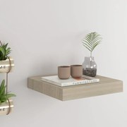 vidaXL Prateleira parede suspensa 23x23,5x3,8 cm MDF cor carvalho