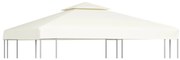 Cobertura de substituição p/ gazebo 310 g/m² branco nata 3x3 m