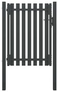 vidaXL Portão de cerca para jardim 1x1,7 m aço antracite