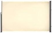 Outsunny Toldo Lateral Retrátil Terraço Pátio Jardim Privacidade Exterior Dobrável Resistente Intempéries 300x180 cm Creme | Aosom Portugal