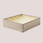 Organizador De Tela 35x30 Cm Minsk Beige - Sklum