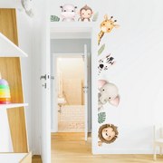 Papel de parede autoadesivo - Animais Safari à volta da porta