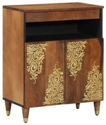 vidaXL Buffet Castanho 60 x 33 x 75 cm Madeira de manga maciça