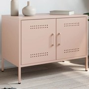 vidaXL Móvel de TV 68x39x50,5 cm aço rosa