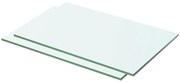 vidaXL Prateleiras 2 pcs 50x25 cm vidro transparente