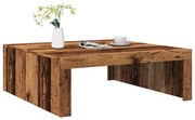 vidaXL Mesa de centro 100x100x35 cm deriv. de madeira madeira velha