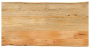 vidaXL Tampo de mesa c/ borda viva 100x60x3,8 cm mangueira maciça
