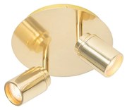 Foco de banheiro moderno latão 2-luzes IP44 - Ducha