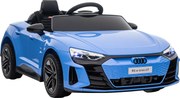HOMCOM Carro Elétrico Infantil Azul 12V com Controle Remoto AUDI RS E-Tron GT 2 Motores Faróis LED Buzina Música USB 3-5km/h 103x58x41cm | Aosom Portugal