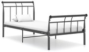 vidaXL Estrutura de cama 100x200 cm metal preto