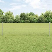 vidaXL Postes de Cerca 22 pcs Prateado 50 x 0.6 m Aço Galvanizado