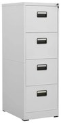 vidaXL Arquivador 46x62x133 cm aço cinzento-claro