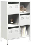 Móvel alto 68x39x103,5 cm aço branco