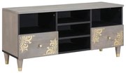 vidaXL Gabinete para TV com gaveta Cinzeto 100 x 33 x 46 cm
