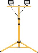 vidaXL Projetor c/ iluminação LED e tripé 2x20 W branco frio