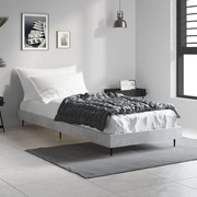 Estrutura de cama 75x190 cm derivados de madeira cinza cimento