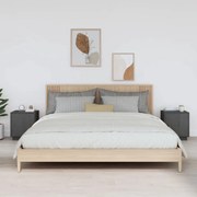 vidaXL Mesas de cabeceira 2 pcs 40x34x45 cm madeira pinho maciço cinza