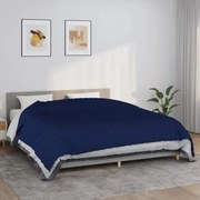vidaXL Manta pesada 11 kg 220x260 cm tecido azul