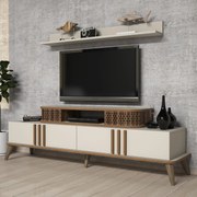 Unidade de TV Eylül – Creme – 168x51,6x39 cm