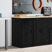vidaXL Armário de arrumação de garagem Preto 40x51x85 cm