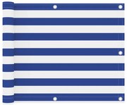 Tela de varanda 75x400 cm tecido Oxford branco e azul