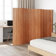 vidaXL Divisória largura 600 cm altura 165 cm bambu castanho