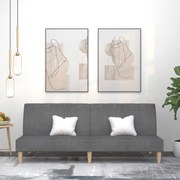 vidaXL Sofá-cama de 2 lugares tecido cinzento-claro
