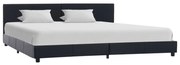vidaXL Estrutura de cama 180x200 cm couro artificial preto