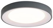 Plafon Moderno Cinzento com Branco 48cm incl. LED Regulável - Kanton Moderno