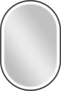 HOMCOM Espelho de Casa de Banho com Luz 60x90 cm Espelho de Parede Oval 3 Cores de Luz Brilho Regulável Função Antiembaçiamento Memória Preto | Aosom Portugal