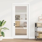 vidaXL Porta Interior com Vidro "ORKDAL" Branca 86x198,5x4 cm