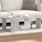 vidaXL Mesa de centro 89,5x48x30 cm derivados de madeira cinza cimento
