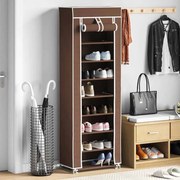 Sapateira com tampa 57 x 29 x 162 cm Castanho