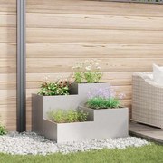 vidaXL Jardineira 80 x 80 x 60 cm em Aço Inoxidável