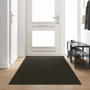 vidaXL Tapete de Entrada Outros Preto 120 x 350 cm Poliamida e PVC