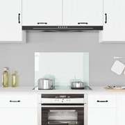 vidaXL Painel anti-salpicos de cozinha 80x50 cm vidro temperado branco