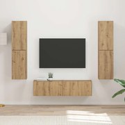 vidaXL Conjunto de móvel de TV 6 pcs Carvalho Artesanal