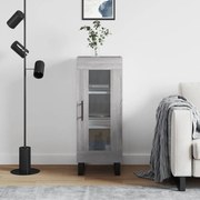 vidaXL Aparador 34,5x34x90 cm derivados de madeira sonoma cinzento