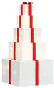 vidaXL Decoração de Natal caixa de presente 250 LED branco quente