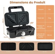 Tapete aquecedor elétrico de alimentos, placa de aquecimento de silicone enrolável com temperatura ajustável, azul